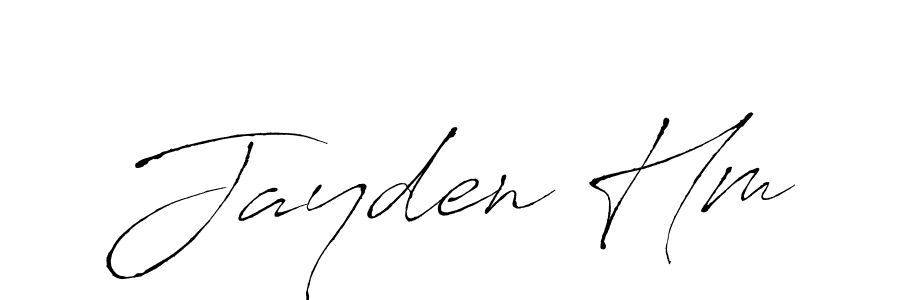 Use a signature maker to create a handwritten signature online. With this signature software, you can design (Antro_Vectra) your own signature for name Jayden Hm. Jayden Hm signature style 6 images and pictures png