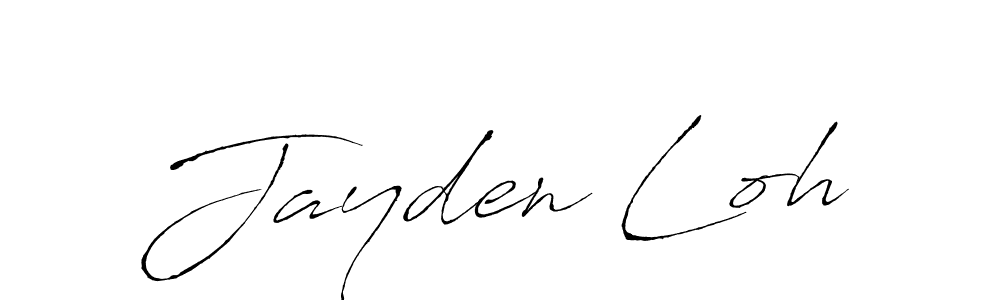 Make a beautiful signature design for name Jayden Loh. With this signature (Antro_Vectra) style, you can create a handwritten signature for free. Jayden Loh signature style 6 images and pictures png