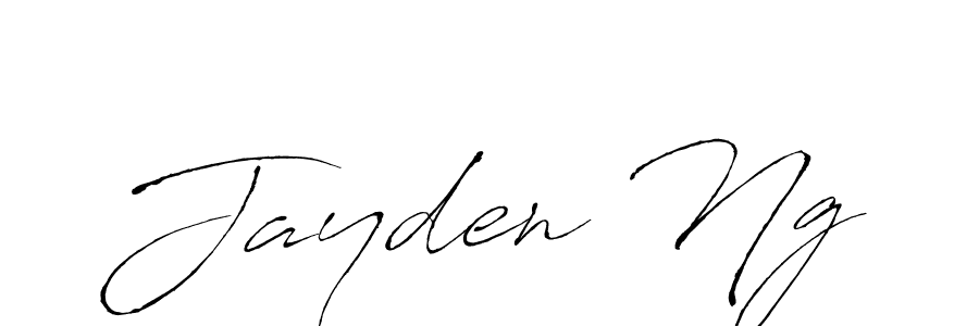 Jayden Ng stylish signature style. Best Handwritten Sign (Antro_Vectra) for my name. Handwritten Signature Collection Ideas for my name Jayden Ng. Jayden Ng signature style 6 images and pictures png