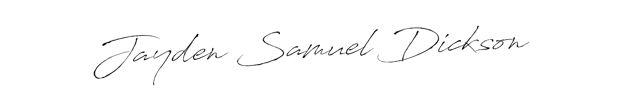 You can use this online signature creator to create a handwritten signature for the name Jayden Samuel Dickson. This is the best online autograph maker. Jayden Samuel Dickson signature style 6 images and pictures png