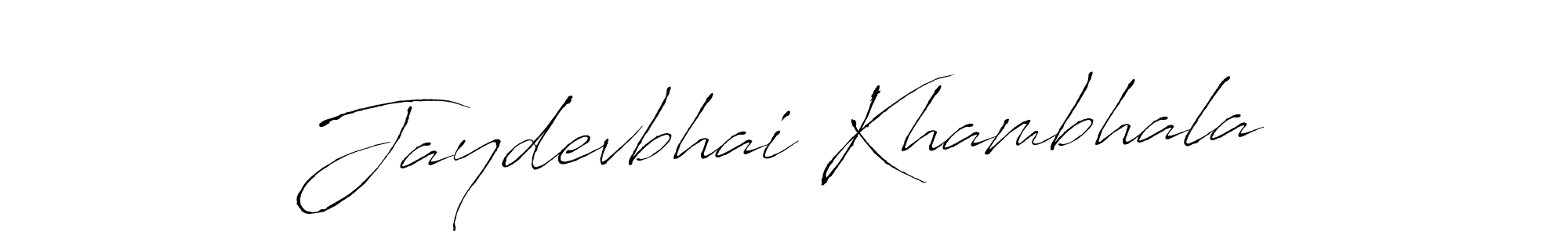 Create a beautiful signature design for name Jaydevbhai Khambhala. With this signature (Antro_Vectra) fonts, you can make a handwritten signature for free. Jaydevbhai Khambhala signature style 6 images and pictures png