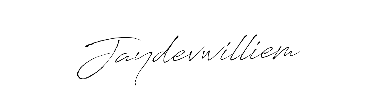 How to make Jaydevwilliem signature? Antro_Vectra is a professional autograph style. Create handwritten signature for Jaydevwilliem name. Jaydevwilliem signature style 6 images and pictures png