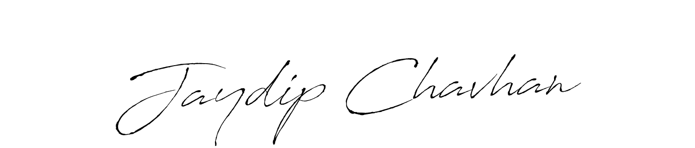 Design your own signature with our free online signature maker. With this signature software, you can create a handwritten (Antro_Vectra) signature for name Jaydip Chavhan. Jaydip Chavhan signature style 6 images and pictures png