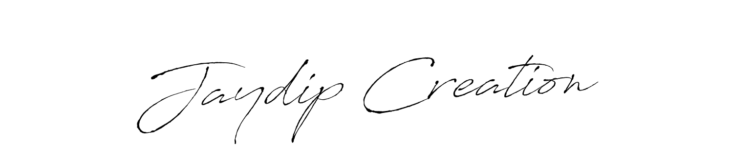 The best way (Antro_Vectra) to make a short signature is to pick only two or three words in your name. The name Jaydip Creation include a total of six letters. For converting this name. Jaydip Creation signature style 6 images and pictures png