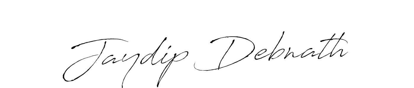 Design your own signature with our free online signature maker. With this signature software, you can create a handwritten (Antro_Vectra) signature for name Jaydip Debnath. Jaydip Debnath signature style 6 images and pictures png