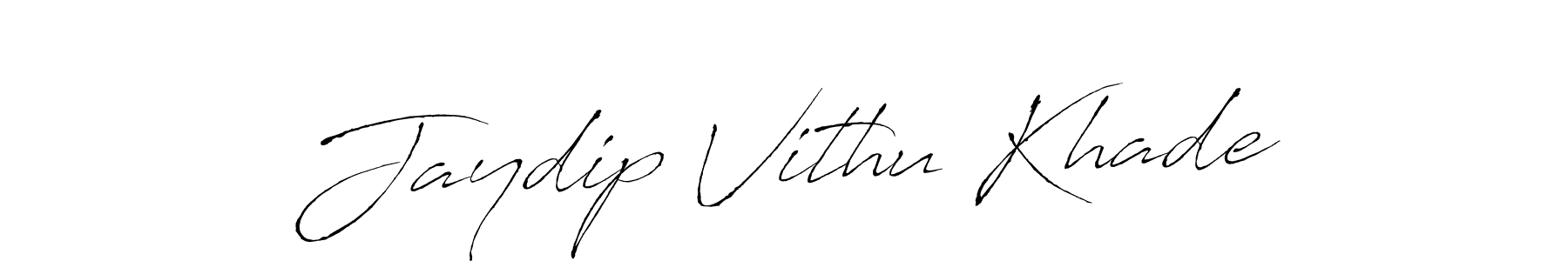 Make a beautiful signature design for name Jaydip Vithu Khade. Use this online signature maker to create a handwritten signature for free. Jaydip Vithu Khade signature style 6 images and pictures png