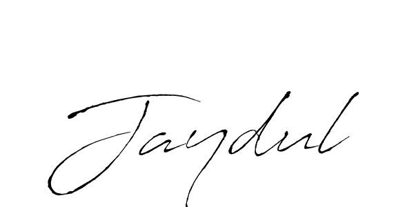 Use a signature maker to create a handwritten signature online. With this signature software, you can design (Antro_Vectra) your own signature for name Jaydul. Jaydul signature style 6 images and pictures png