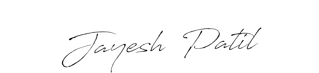 Make a beautiful signature design for name Jayesh  Patil. With this signature (Antro_Vectra) style, you can create a handwritten signature for free. Jayesh  Patil signature style 6 images and pictures png