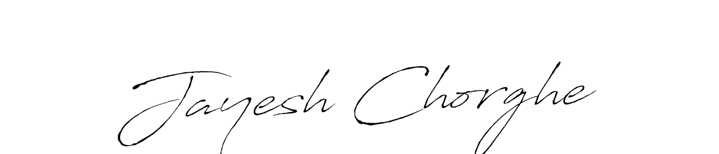 Make a beautiful signature design for name Jayesh Chorghe. With this signature (Antro_Vectra) style, you can create a handwritten signature for free. Jayesh Chorghe signature style 6 images and pictures png