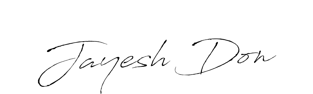 Antro_Vectra is a professional signature style that is perfect for those who want to add a touch of class to their signature. It is also a great choice for those who want to make their signature more unique. Get Jayesh Don name to fancy signature for free. Jayesh Don signature style 6 images and pictures png