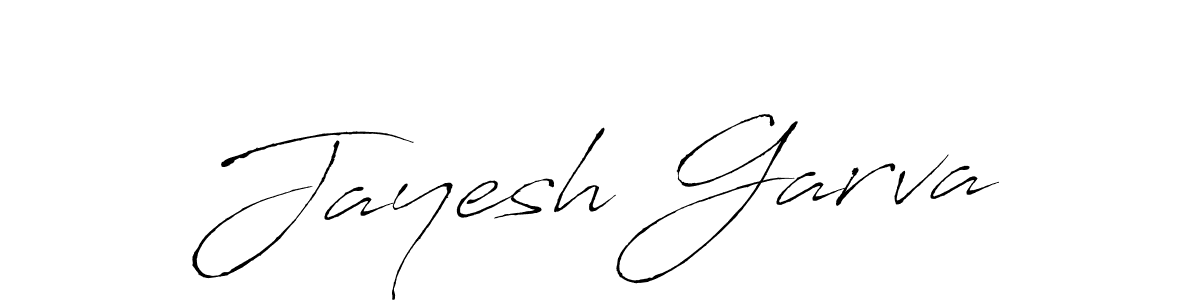 Make a beautiful signature design for name Jayesh Garva. With this signature (Antro_Vectra) style, you can create a handwritten signature for free. Jayesh Garva signature style 6 images and pictures png