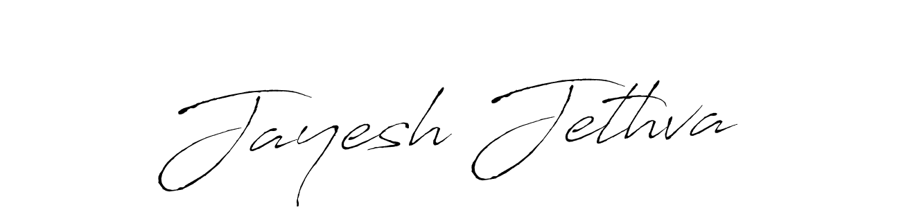 Make a beautiful signature design for name Jayesh Jethva. With this signature (Antro_Vectra) style, you can create a handwritten signature for free. Jayesh Jethva signature style 6 images and pictures png