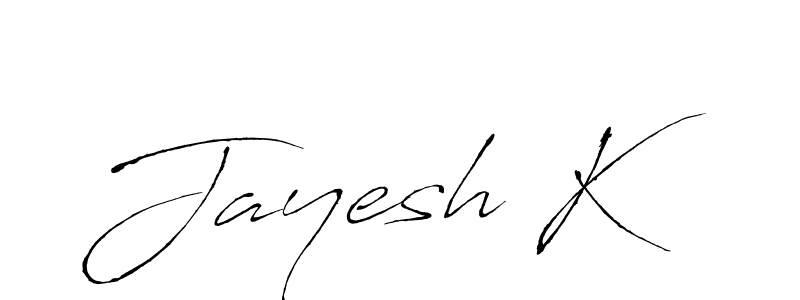 Create a beautiful signature design for name Jayesh K. With this signature (Antro_Vectra) fonts, you can make a handwritten signature for free. Jayesh K signature style 6 images and pictures png