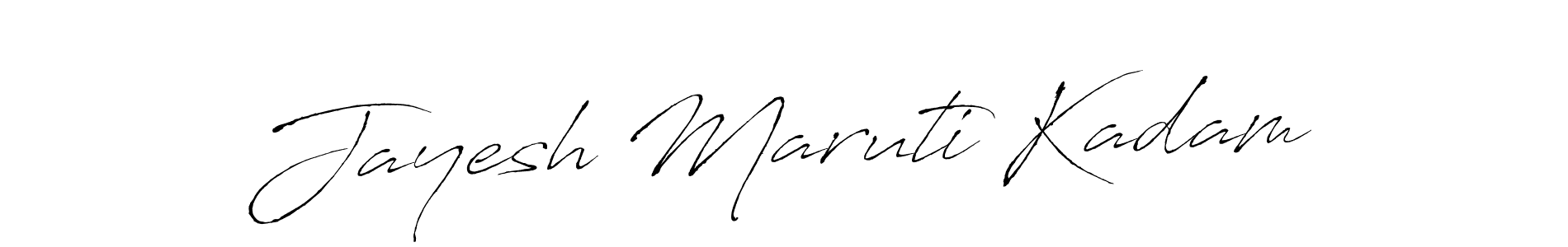 Create a beautiful signature design for name Jayesh Maruti Kadam. With this signature (Antro_Vectra) fonts, you can make a handwritten signature for free. Jayesh Maruti Kadam signature style 6 images and pictures png