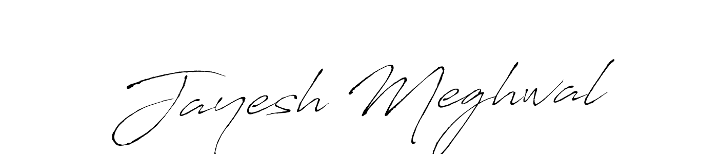 Antro_Vectra is a professional signature style that is perfect for those who want to add a touch of class to their signature. It is also a great choice for those who want to make their signature more unique. Get Jayesh Meghwal name to fancy signature for free. Jayesh Meghwal signature style 6 images and pictures png