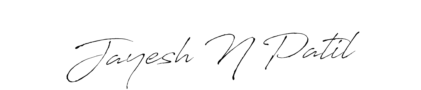 How to make Jayesh N Patil signature? Antro_Vectra is a professional autograph style. Create handwritten signature for Jayesh N Patil name. Jayesh N Patil signature style 6 images and pictures png