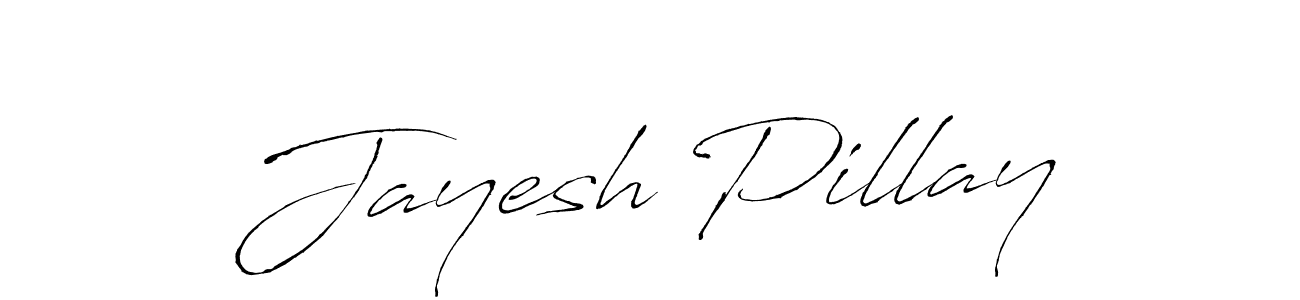 Jayesh Pillay stylish signature style. Best Handwritten Sign (Antro_Vectra) for my name. Handwritten Signature Collection Ideas for my name Jayesh Pillay. Jayesh Pillay signature style 6 images and pictures png