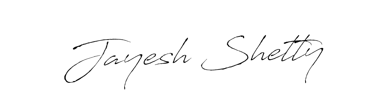 Make a beautiful signature design for name Jayesh Shetty. With this signature (Antro_Vectra) style, you can create a handwritten signature for free. Jayesh Shetty signature style 6 images and pictures png