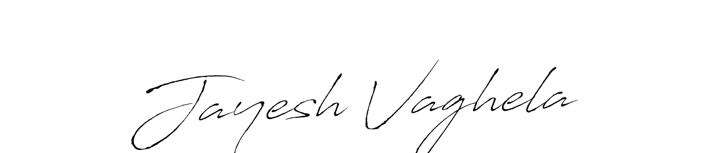 Make a beautiful signature design for name Jayesh Vaghela. With this signature (Antro_Vectra) style, you can create a handwritten signature for free. Jayesh Vaghela signature style 6 images and pictures png