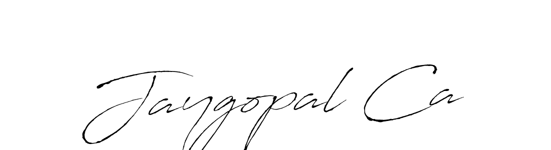 Jaygopal Ca stylish signature style. Best Handwritten Sign (Antro_Vectra) for my name. Handwritten Signature Collection Ideas for my name Jaygopal Ca. Jaygopal Ca signature style 6 images and pictures png