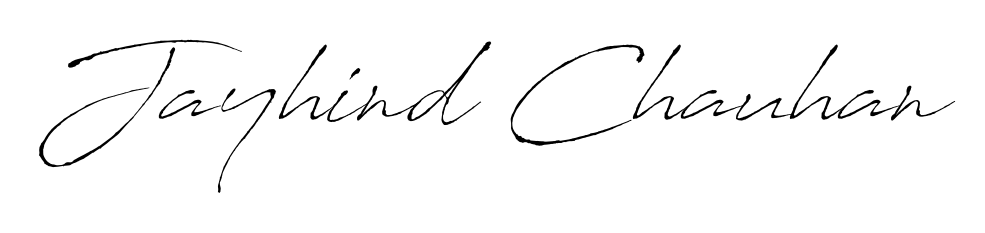 Discover the perfect balance of readability and style for Jayhind Chauhan with Antro_Vectra font. Create your dream signature today. Jayhind Chauhan signature style 6 images and pictures png