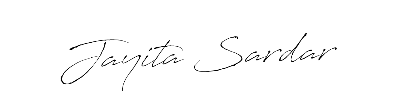 Use a signature maker to create a handwritten signature online. With this signature software, you can design (Antro_Vectra) your own signature for name Jayita Sardar. Jayita Sardar signature style 6 images and pictures png
