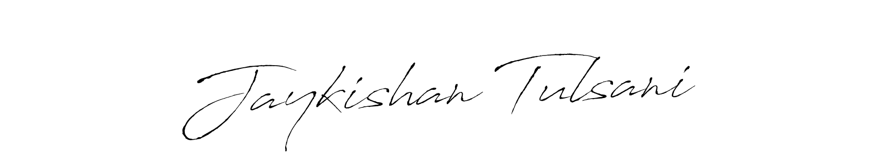 How to make Jaykishan Tulsani signature? Antro_Vectra is a professional autograph style. Create handwritten signature for Jaykishan Tulsani name. Jaykishan Tulsani signature style 6 images and pictures png