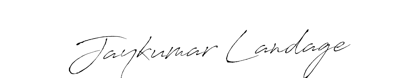 Jaykumar Landage stylish signature style. Best Handwritten Sign (Antro_Vectra) for my name. Handwritten Signature Collection Ideas for my name Jaykumar Landage. Jaykumar Landage signature style 6 images and pictures png