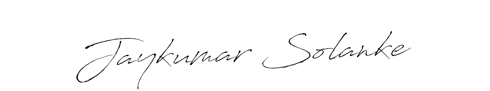 Also we have Jaykumar Solanke name is the best signature style. Create professional handwritten signature collection using Antro_Vectra autograph style. Jaykumar Solanke signature style 6 images and pictures png