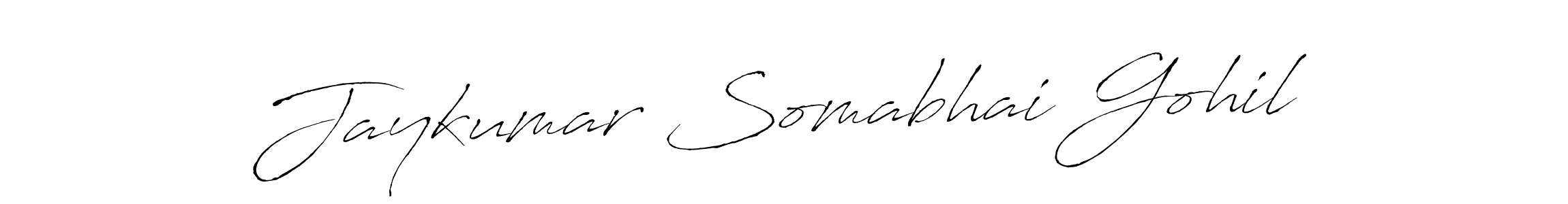 Design your own signature with our free online signature maker. With this signature software, you can create a handwritten (Antro_Vectra) signature for name Jaykumar Somabhai Gohil. Jaykumar Somabhai Gohil signature style 6 images and pictures png