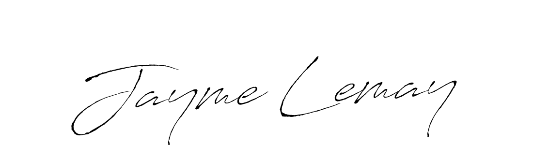 Jayme Lemay stylish signature style. Best Handwritten Sign (Antro_Vectra) for my name. Handwritten Signature Collection Ideas for my name Jayme Lemay. Jayme Lemay signature style 6 images and pictures png