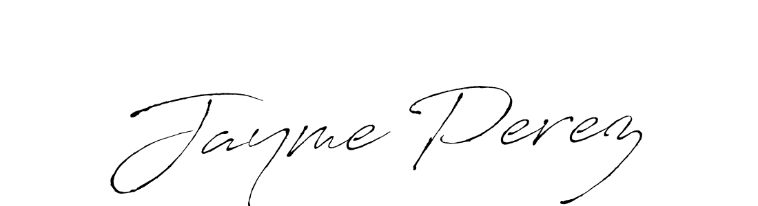 Jayme Perez stylish signature style. Best Handwritten Sign (Antro_Vectra) for my name. Handwritten Signature Collection Ideas for my name Jayme Perez. Jayme Perez signature style 6 images and pictures png