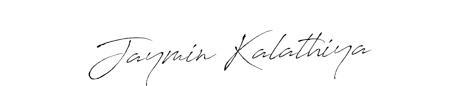 Design your own signature with our free online signature maker. With this signature software, you can create a handwritten (Antro_Vectra) signature for name Jaymin Kalathiya. Jaymin Kalathiya signature style 6 images and pictures png
