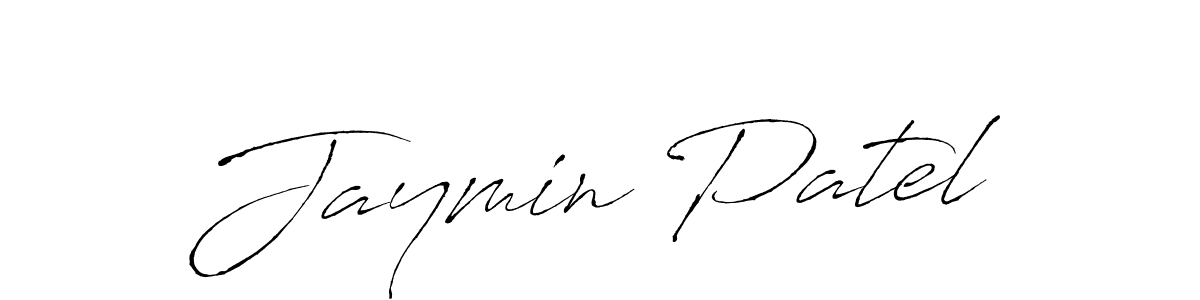 Make a beautiful signature design for name Jaymin Patel. With this signature (Antro_Vectra) style, you can create a handwritten signature for free. Jaymin Patel signature style 6 images and pictures png