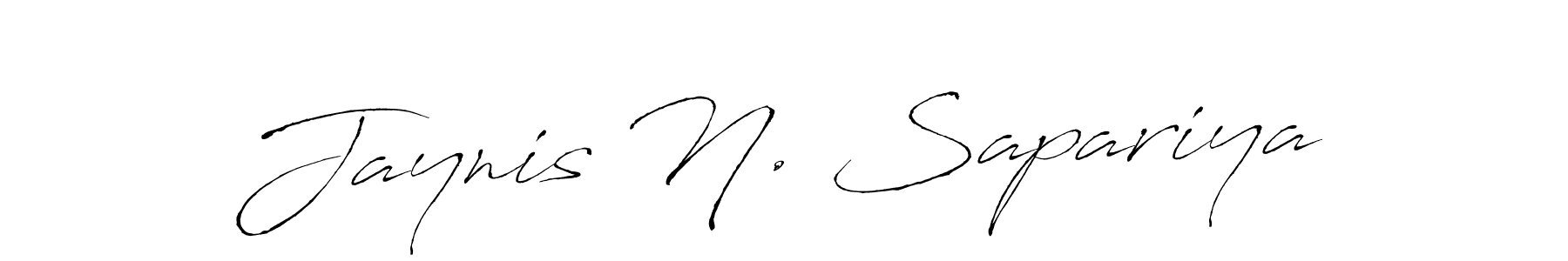 You should practise on your own different ways (Antro_Vectra) to write your name (Jaynis N. Sapariya) in signature. don't let someone else do it for you. Jaynis N. Sapariya signature style 6 images and pictures png