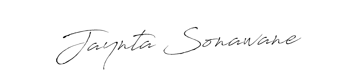 Jaynta Sonawane stylish signature style. Best Handwritten Sign (Antro_Vectra) for my name. Handwritten Signature Collection Ideas for my name Jaynta Sonawane. Jaynta Sonawane signature style 6 images and pictures png