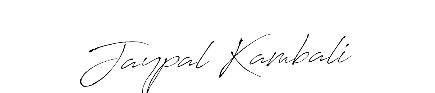 Create a beautiful signature design for name Jaypal Kambali. With this signature (Antro_Vectra) fonts, you can make a handwritten signature for free. Jaypal Kambali signature style 6 images and pictures png