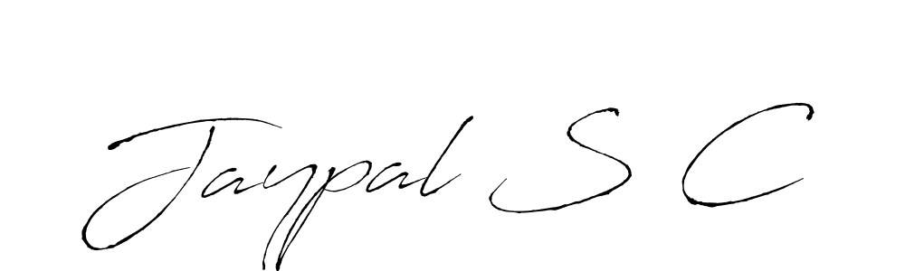 if you are searching for the best signature style for your name Jaypal S C. so please give up your signature search. here we have designed multiple signature styles  using Antro_Vectra. Jaypal S C signature style 6 images and pictures png