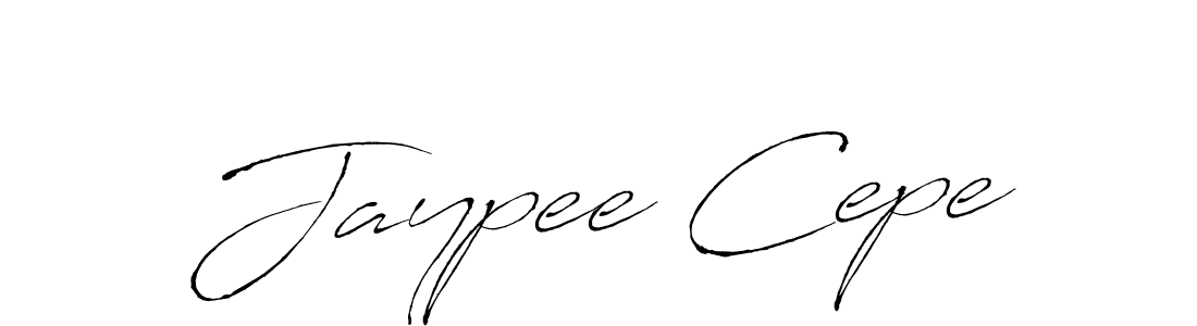 Design your own signature with our free online signature maker. With this signature software, you can create a handwritten (Antro_Vectra) signature for name Jaypee Cepe. Jaypee Cepe signature style 6 images and pictures png
