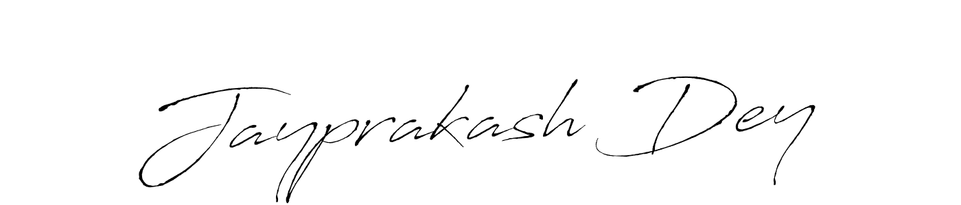 How to make Jayprakash Dey name signature. Use Antro_Vectra style for creating short signs online. This is the latest handwritten sign. Jayprakash Dey signature style 6 images and pictures png