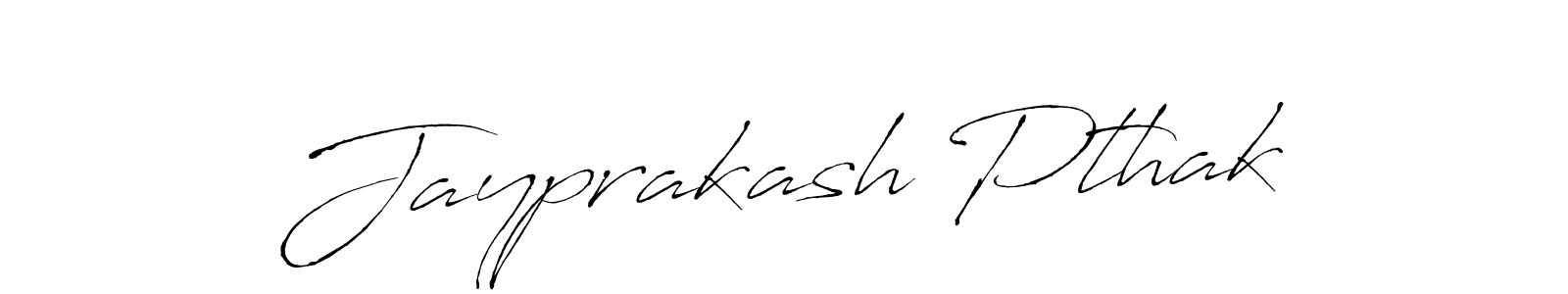 Jayprakash Pthak stylish signature style. Best Handwritten Sign (Antro_Vectra) for my name. Handwritten Signature Collection Ideas for my name Jayprakash Pthak. Jayprakash Pthak signature style 6 images and pictures png