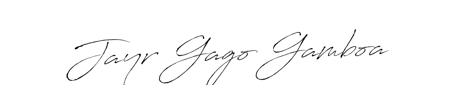 How to make Jayr Gago Gamboa signature? Antro_Vectra is a professional autograph style. Create handwritten signature for Jayr Gago Gamboa name. Jayr Gago Gamboa signature style 6 images and pictures png