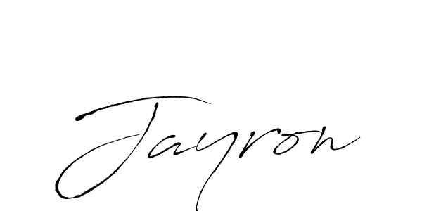 Make a beautiful signature design for name Jayron. With this signature (Antro_Vectra) style, you can create a handwritten signature for free. Jayron signature style 6 images and pictures png