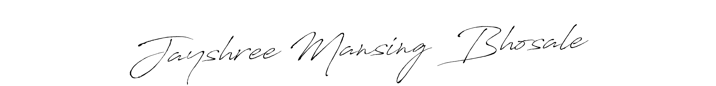 Once you've used our free online signature maker to create your best signature Antro_Vectra style, it's time to enjoy all of the benefits that Jayshree Mansing  Bhosale name signing documents. Jayshree Mansing  Bhosale signature style 6 images and pictures png