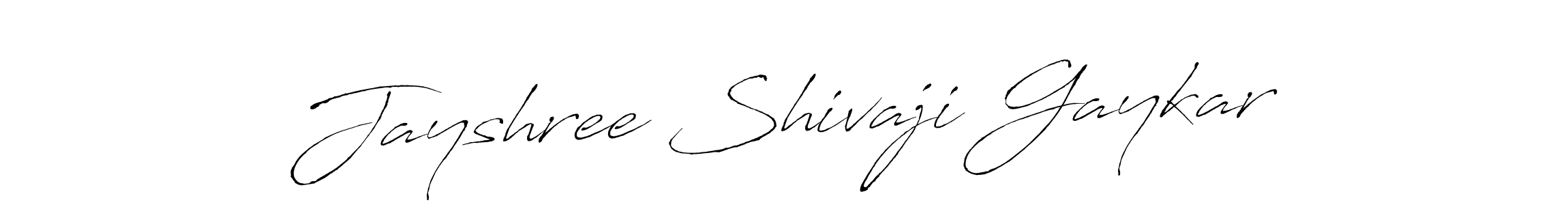 Antro_Vectra is a professional signature style that is perfect for those who want to add a touch of class to their signature. It is also a great choice for those who want to make their signature more unique. Get Jayshree Shivaji Gaykar name to fancy signature for free. Jayshree Shivaji Gaykar signature style 6 images and pictures png