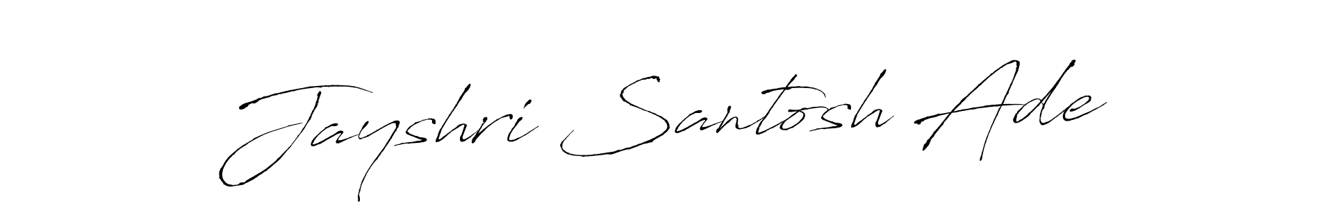 Use a signature maker to create a handwritten signature online. With this signature software, you can design (Antro_Vectra) your own signature for name Jayshri Santosh Ade. Jayshri Santosh Ade signature style 6 images and pictures png