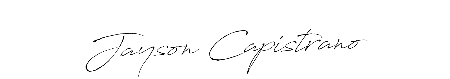 if you are searching for the best signature style for your name Jayson Capistrano. so please give up your signature search. here we have designed multiple signature styles  using Antro_Vectra. Jayson Capistrano signature style 6 images and pictures png