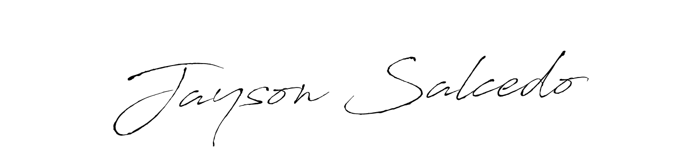 Create a beautiful signature design for name Jayson Salcedo. With this signature (Antro_Vectra) fonts, you can make a handwritten signature for free. Jayson Salcedo signature style 6 images and pictures png
