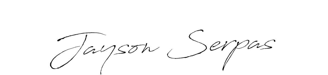 How to make Jayson Serpas signature? Antro_Vectra is a professional autograph style. Create handwritten signature for Jayson Serpas name. Jayson Serpas signature style 6 images and pictures png