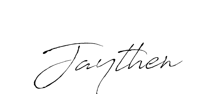 Jaythen stylish signature style. Best Handwritten Sign (Antro_Vectra) for my name. Handwritten Signature Collection Ideas for my name Jaythen. Jaythen signature style 6 images and pictures png